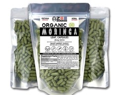Organic Moringa Capsules – 1800mg Per Serving of Natural Pure Moringa Leaf