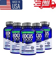 pack of 5 Focus Factor Adults Extra Strength- Brain Supplement – 120 Tablets