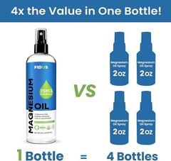 100% Pure Magnesium Oil Spray 8 fl oz – Quick Absorbing Muscle & Joint Relief ..
