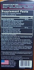 3 FORCE FACTOR TEST X180 IGNITE TOTAL TEST BURN FAT SUPPLEMENT 60 X3 180 CAPSULE