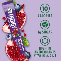 Energy Pomegranate Blueberry Energy Drink Powder, .10 oz Packet (10 Count)