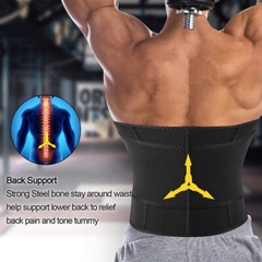 MEN Fajas Colombianas para Hombres Waist Trainer Sweat Belt Neoprene Body Shaper