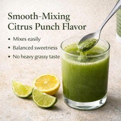 Venasolla Super Greens Powder – Citrus Punch Flavor – Spirulina, Prebiotic Fiber