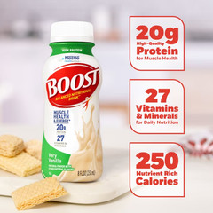 BOOST High Protein Nutritional Drink Vanilla 20g Protein 12×8 fl oz