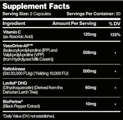 Leviathan Nutrition Hemo Flow Supplement with Nattokinase for Nitric Oxide