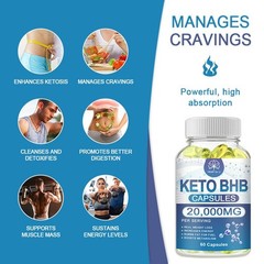 KETO BHB 2000mg Ketone FAT BURNER Weight Loss Diet Pills Ketosis 60-300Capsules