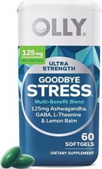 Ultra Strength GABA Ashwagandha L-Theanine Stress Relief Supplements Softgels