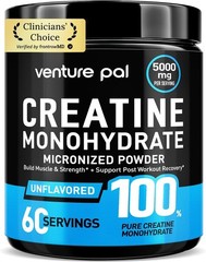 Venture Pal 100% Pure Micronized Creatine Monohydrate Powder, Unflavored Creatin