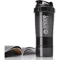 3 Layers Shaker Protein Bottle Powder Shake Cup Water Bottle Plastic Mixing Cup