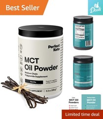 Keto-Friendly Vanilla MCT Oil Powder, 7g of Pure Coconut Goodness – 30 Servings