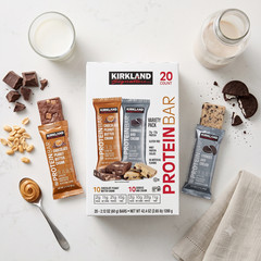 4 Pack Kirkland Signature Protein Bar, Variety Pack, 2.12 oz, 20-count