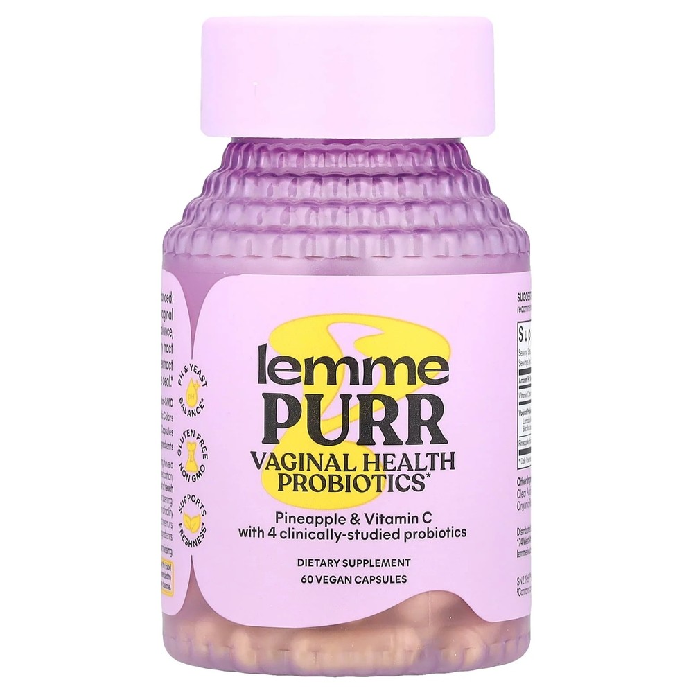 2 X Lemme, Purr, Vaginal Health Probiotics, 60 Vegan Capsules