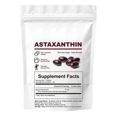12mg Astaxanthin Antioxidant Supplements Fresh Microalgae Eye Joint Skin Health