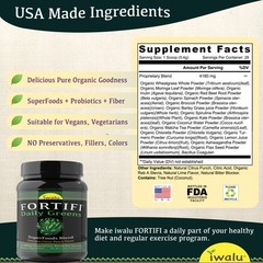 MRE – Organic Greens Superfoods – Easy Total Nutrition Drink Mix – iwalu FORTIFI