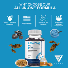 Ultra Peak XL Gummies, UltraPeakXL Advanced Formula (1 Month Supply)