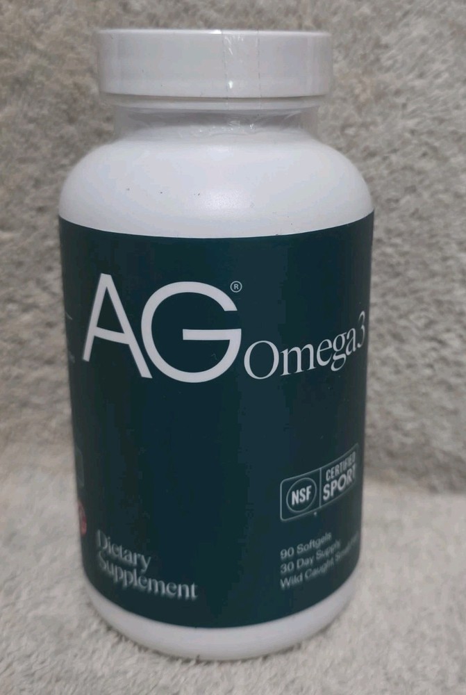 Athletic Greens AG Omega 3 (90 Softgels) Fish Oil 30 Day Supply Sealed