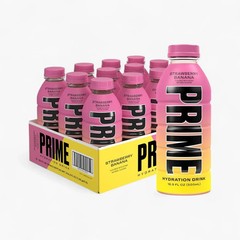 PRIME Hydration – Electrolytes Sports Drink – Strawberry Banana (12) Bottles
