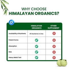 Himalayan Organics Multivitamin With Probiotics – Vitamin C, D, E, B3 – 60 Tabs