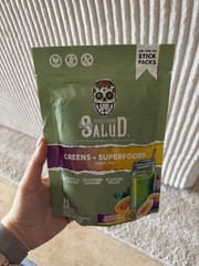 Salud 2-In-1 Greens Powder + Superfood Drink Mix Packets, 20+ Fruits and Veggies