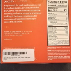 XCD LMTS Strawberry Electrolyte Drink Mix Powder Hydration Energy 200g