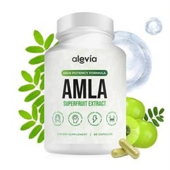 5x Alevia Organic Amla Capsules 1000mg Indian Gooseberry Antioxidant Supplement