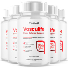 (5 Pack) Vasculife Advanced Blood Max Support Supplement Vascu Life 300 Capsules