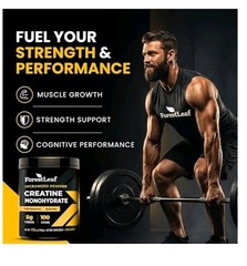 ForestLeaf Creatine Monohydrate Micronized Powder Maximize Muscle Growth. B7