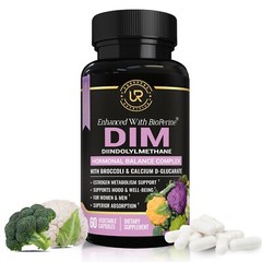 DIM Supplement with Broccoli Extract and BioPerine, Natural Hormone Balance 60ct