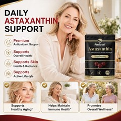 Natural Astaxanthin 12mg Vegan 120 Softgels – Antioxidant Eye Joint Skin Health