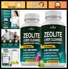 Liver Cleanse & Repair Supplement – Gut Health, Energy Boost, Zeolite, Noni, NAC