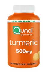 QUNOL Turmeric 500MG 200 Count Gummies Curcumin Complex (Sealed) EXP 02/27+