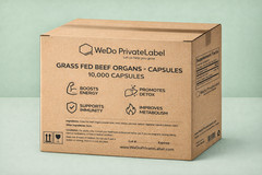 Beef Organs – Capsules, 3000mg, Grass Fed, Non GMO, 10,000 Capsules – Bulk