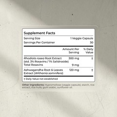 Blueprint Bryan Johnson Ashwagandha & Rhodiola 30 Count (Pack of 1)