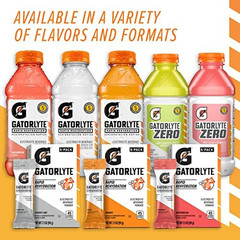 Gatorlyte Zero Electrolyte Beverage, Strawberry Kiwi, Zero Sugar Hydration, Spec