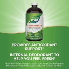 Nature’s Way Chlorofresh, Liquid Chlorophyll, Healthy Skin & Body Detox 16 Fl Oz