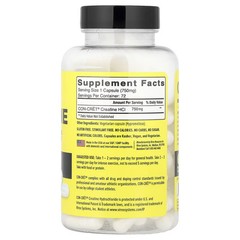 2 X Con-Cret, Creatine HCl, 72 Capsules (750 mg per Capsule)-worldwide