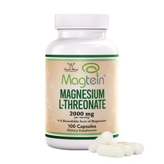 by Magnesium L-Threonate 2000mg Magtein Double Wood – 100 Capsules