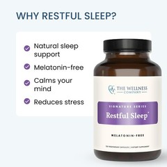 Melatonin-Free Sleep Support | 60 Capsules with Ashwagandha & Chamomile