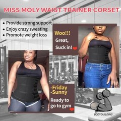 Women Waist Trainer Neoprene Belt Sauna Sweat Body Shaper Tummy Slimming Girdle