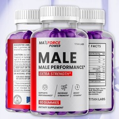(3 Pack) Max Force Power Male Gummies Advanced Support Supplement 180 Gummies