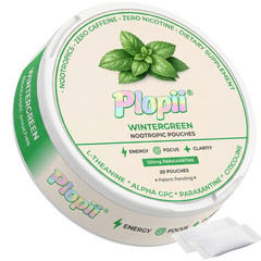 Plopii Focus Nootropic Pouches, 120mg Paraxanthine, Nicotine-Free, Caffeine-Free