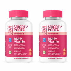 SmartyPants Women’s Multivitamin Gummies 60 Ct Vitamin C D3 B12 Zinc 2 Pack