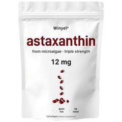 Astaxanthin 12mg with MCT Oil+120 Softgels, 4 Month Supply | Premium Astaxanthi