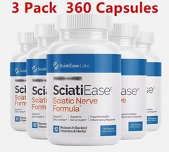 3 package SciatiEase Labs Sciati Ease Sciatic Nerve Formula 120 Cap NEW ! Exp…