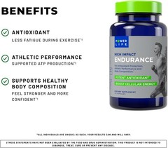 POWERLIFE High Impact Endurance Astaxanthin and ElevATP Athletic Performance Sup