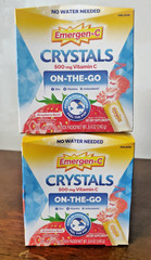 Emergen-C Crystals 500mg Vitamin C On the Go, Strawberry Burst, No water needed!
