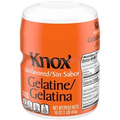 Knox Unflavored Gelatine 16 oz Canister – Pack of 3
