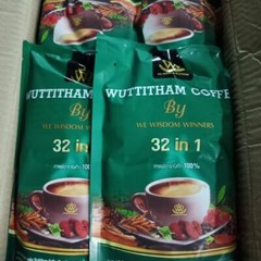 10x Wuttitham Healthy Instant Coffee 32 in 1 Herbs Mixed Manage Weight Control