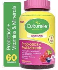 Culturelle Women’s Probiotics Multivitamin Gummies Mixed Berry 60..