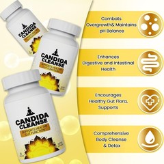 Candida Cleanser 60 Capsules – Organic Herbs – Gut Health – Detox & Vitality+